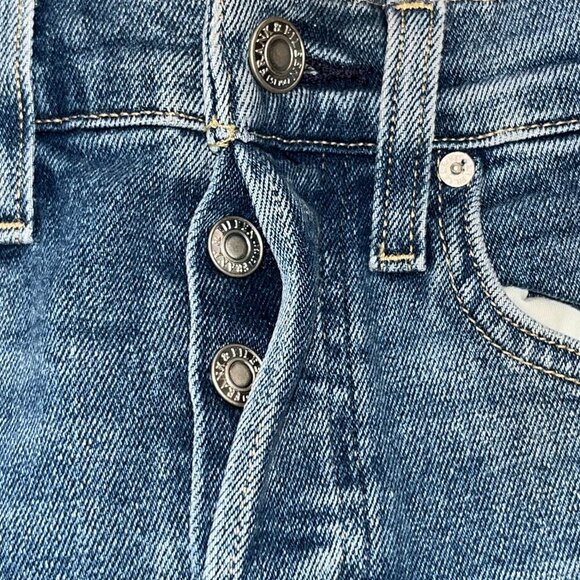 FRANK & EILEEN CORK EVERYDAY High Rise Raw Hem Blue Jeans - BRAND NEW - Size 25 - Picture 10 of 12